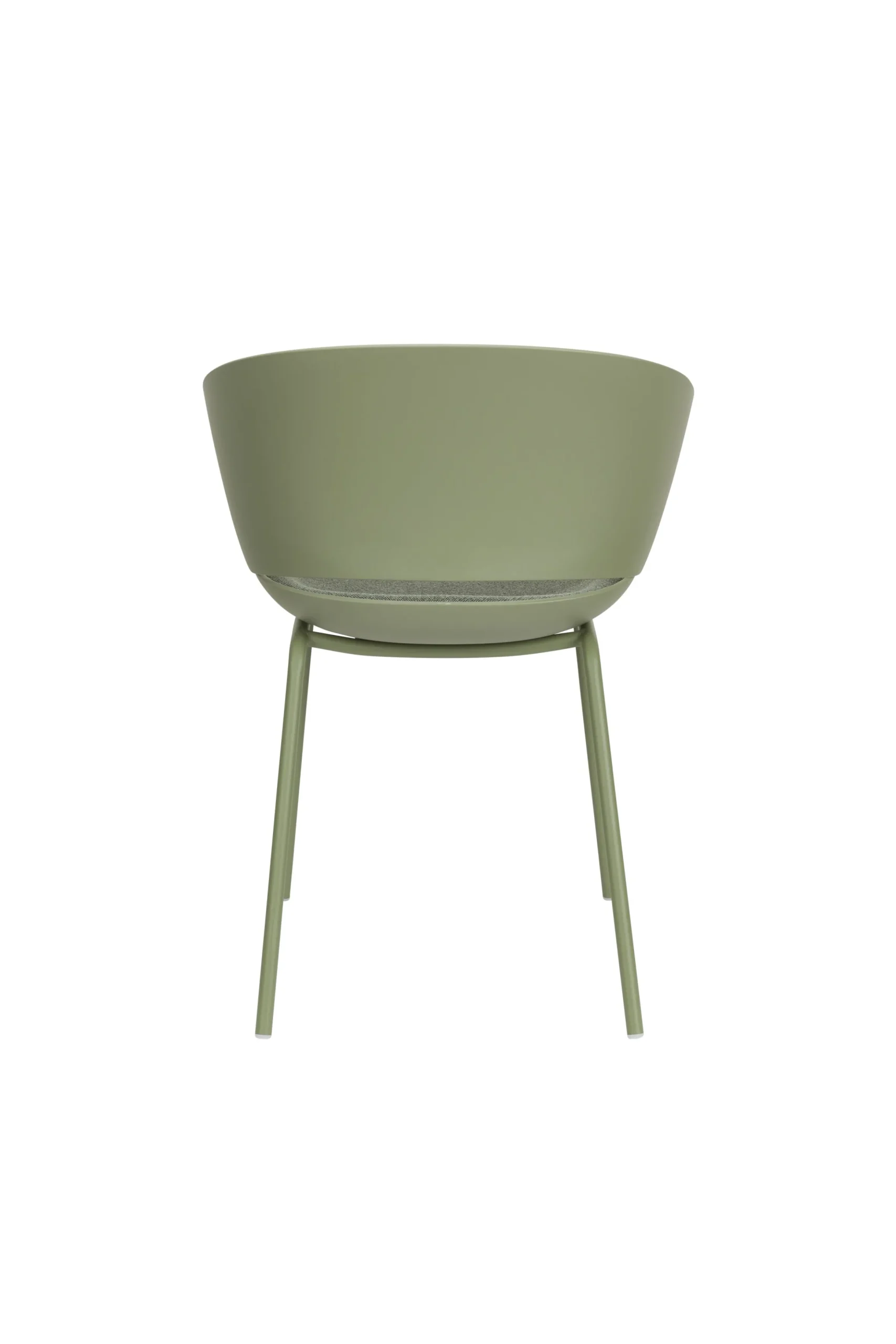 4er Set Retro Esszimmerstuhl Schalenstuhl Jessica in Grün