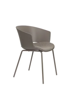 4er Set Retro Esszimmerstuhl Schalenstuhl Jessica in Grau