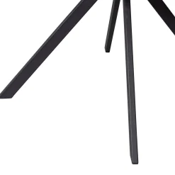 2er Set Retro Esszimmerstuhl Bürostuhl Fenne Drehbar Kunstleder Cognac