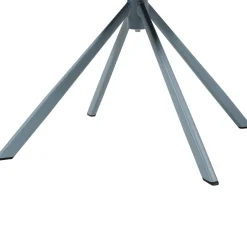 2er Set Retro Esszimmerstuhl Drehstuhl Femke Samt Chenille Blau