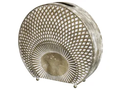 2er Set Vintage Vase Old Hollywood Metall Antik-Gold