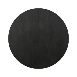 Esstisch Akazie Xelle Rund 150 Retro Design Schwarz Gold