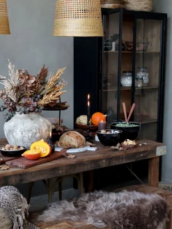 Esstisch Outdoortisch 190/80 cm Markttisch Vintage Klapptisch Braun