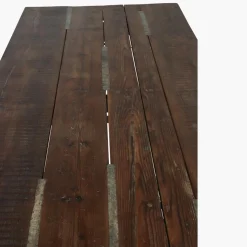 Esstisch Outdoortisch 190/80 cm Markttisch Vintage Klapptisch Braun