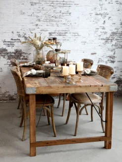 Esstisch Outdoortisch 165/70 Markttisch Vintage Klapptisch Braun