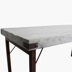 Esstisch Outdoortisch 165/75 Markttisch Vintage Klapptisch Weiß