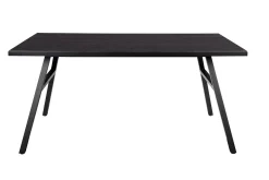 Esstisch Seth Eichenfurnier Fischgrätmuster Schwarz 180/90