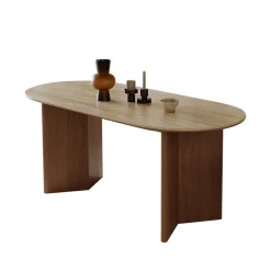 Esstisch Tivoli Travertin Keramik Massivholz Esche 180