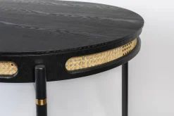 Esstisch Wiener Geflecht Don't Stop The Webbing Schwarz Gold Rattan