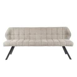 Esstischbank Polsterbank Raster 180 Industrial Boucle Sand