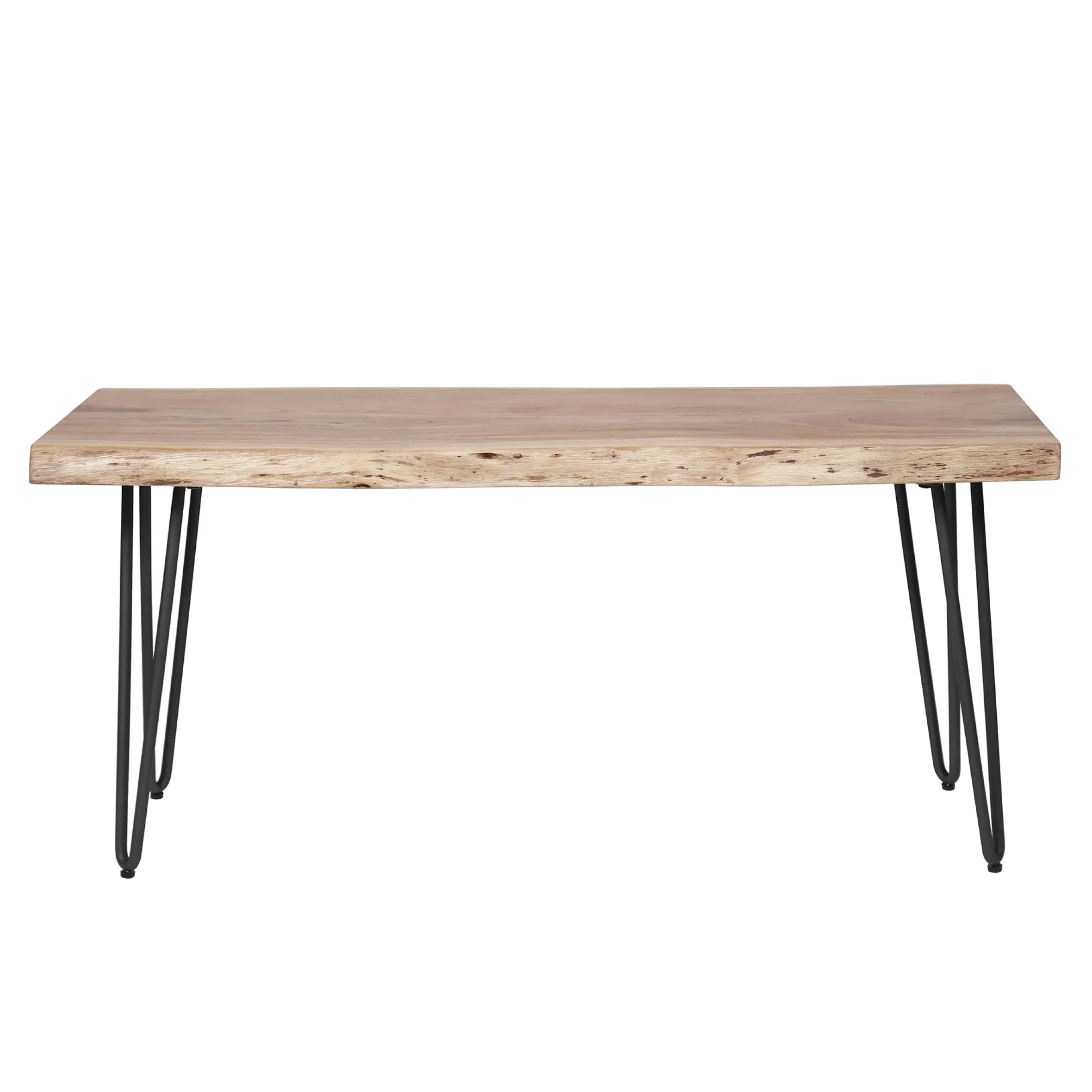 Esstischbank Sitzbank Palu Industrial Massivholz Baumkante 100