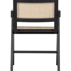 Esstischstuhl Esszimmerstuhl Armlehnstuhl Gunnar Rattan schwarz