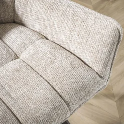 Esszimmerstuhl Armlehnstuhl Raster Drehbar Strukturstoff Sand