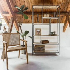 Esszimmerstuhl Armlehnstuhl Nova Teak Rattan Wiener Geflecht