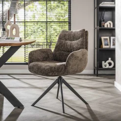 Esszimmerstuhl Drehstuhl Bürostuhl Lounge Taupe