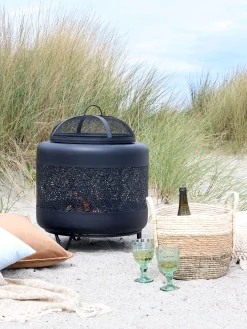 Feuerstelle Outdoorofen Feuerofen Kaminofen Metall Lochstahl