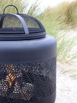 Feuerstelle Outdoorofen Feuerofen Kaminofen Metall Lochstahl