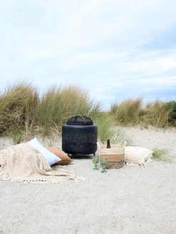 Feuerstelle Outdoorofen Feuerofen Kaminofen Metall Lochstahl