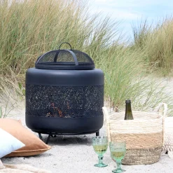 Feuerstelle Outdoorofen Feuerofen Kaminofen Metall Lochstahl