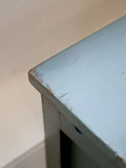 Französische Kommode Florence Vintage Opalfarben Holzfront