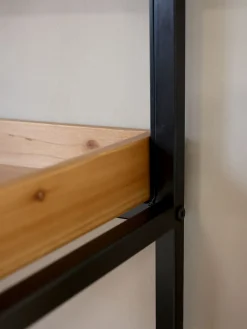 Französisches Standregal Hochregal Bücherregal Raphaël Vintage 6 Holzböden 210/100