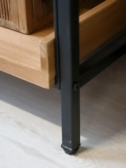 Französisches Standregal Hochregal Bücherregal Raphaël Vintage 6 Holzböden 210/100