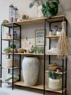 Französisches Standregal Vence Landhaus Metall 180/180