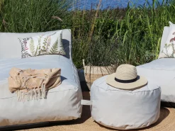 Garten Lounger Tagesbetten Outdoor Doppelliege Beige