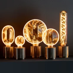 Glühbirne Vintage LED Bernstein Rund