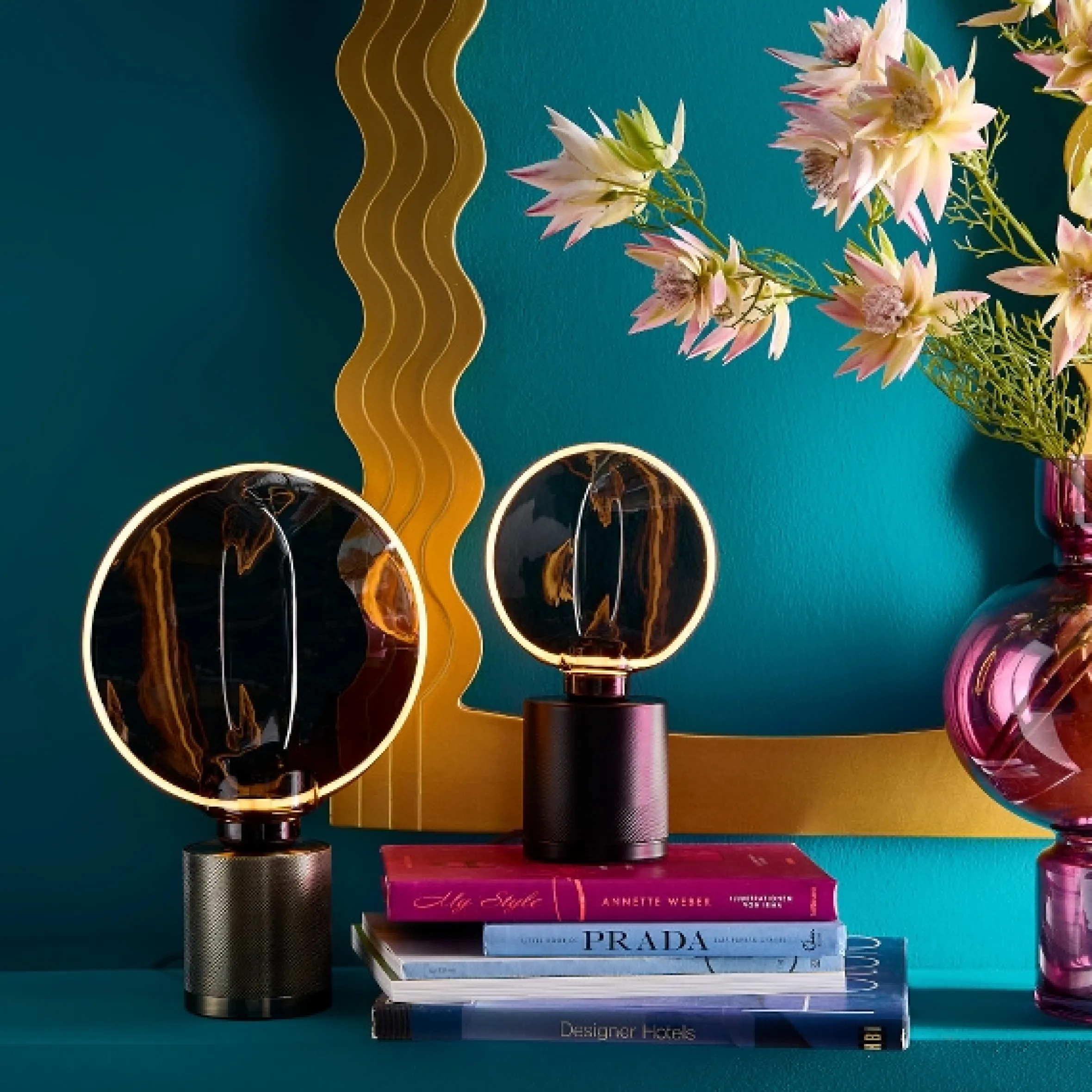 Glühbirne Vintage LED Rauchglas Rund