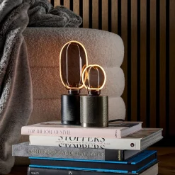 Glühbirne Vintage LED Rauchglas Oval