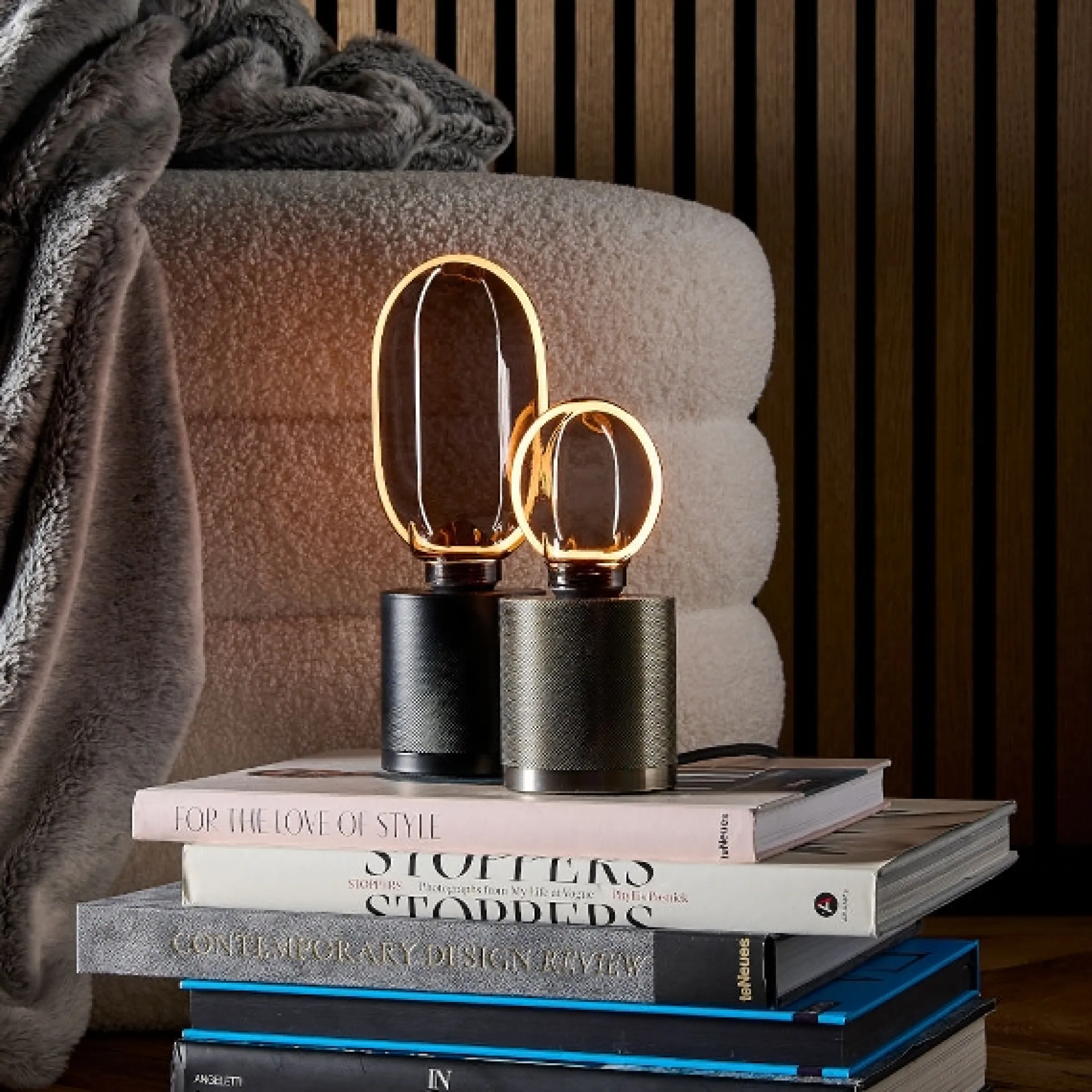 Glühbirne Vintage LED Rauchglas Oval