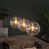 Hängelampe Ball Sphere Klarglas 3er Ø30