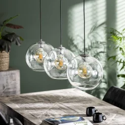 Hängelampe Ball Sphere Klarglas 3er Ø30
