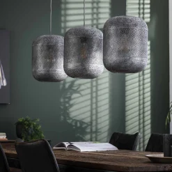 Hängelampe Etch Boho Oriental Metall 3er