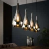 Hängelampe Falling Drops Industrial Chromfinish