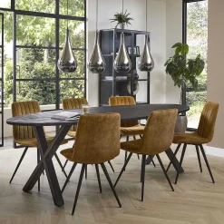 Hängelampe Falling Drops Industrial Chromfinish