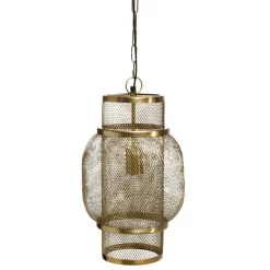 Hängelampe Golden Mesh Industrial Metall