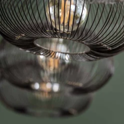 Hängelampe Industrial Kupferdraht Twist 4x Ø 35cm incl. Glühbirnen