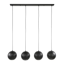 Hängelampe Industrial Punch 4 Kugeln Metall Perforiert