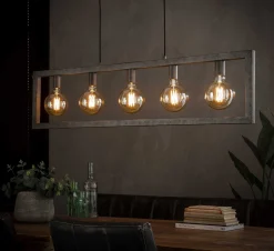 Hängelampe Metallrahmen 5er Industrial