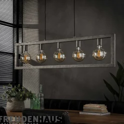Hängelampe Metallrahmen 5er Industrial