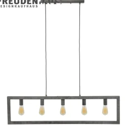 Hängelampe Metallrahmen 5er Industrial