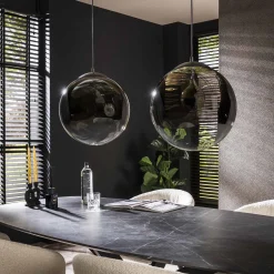 Hängelampe Pendelleuchte Shaded Rauchglas Bubble Seifenblase