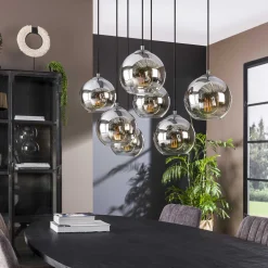Hängelampe Shaded Bubble 7er Rauchglas