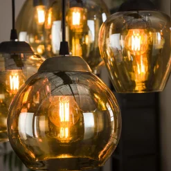 Hängelampe Shaded Mixed 7er Warm Amber