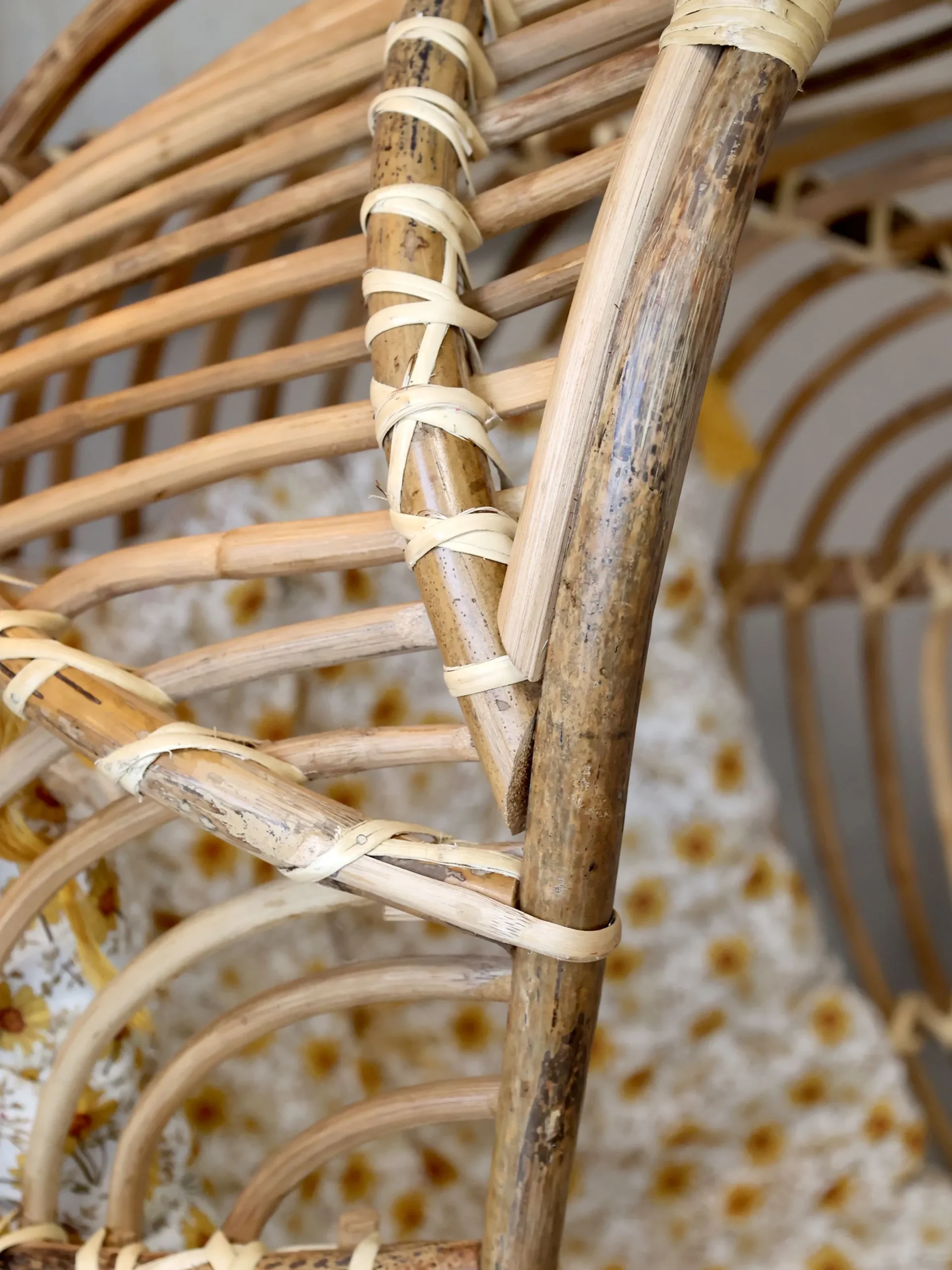 Hängesessel Hängeschaukel Boho Rattan