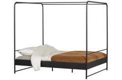 Industrial Himmelbett Metallbett Koje Schwarz Metall 120