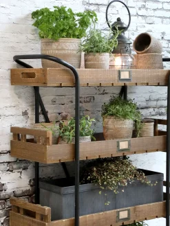 Küchenregal Blumenregal Industrial Landhaus Cornwall Metall