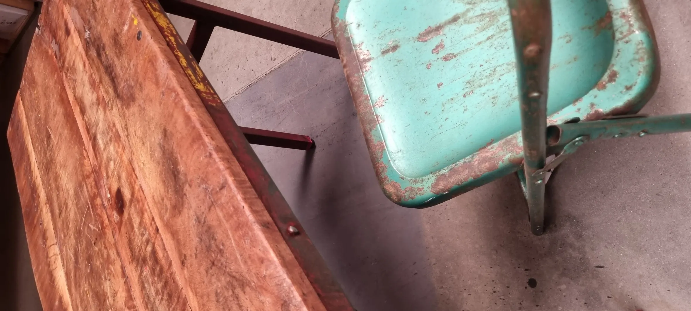 Kleiner Vintage Esstisch 105/60 Cafehaustisch Klappbar